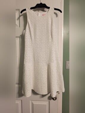 Lilly Pulitzer White Sleeveless Lace Mini Dress